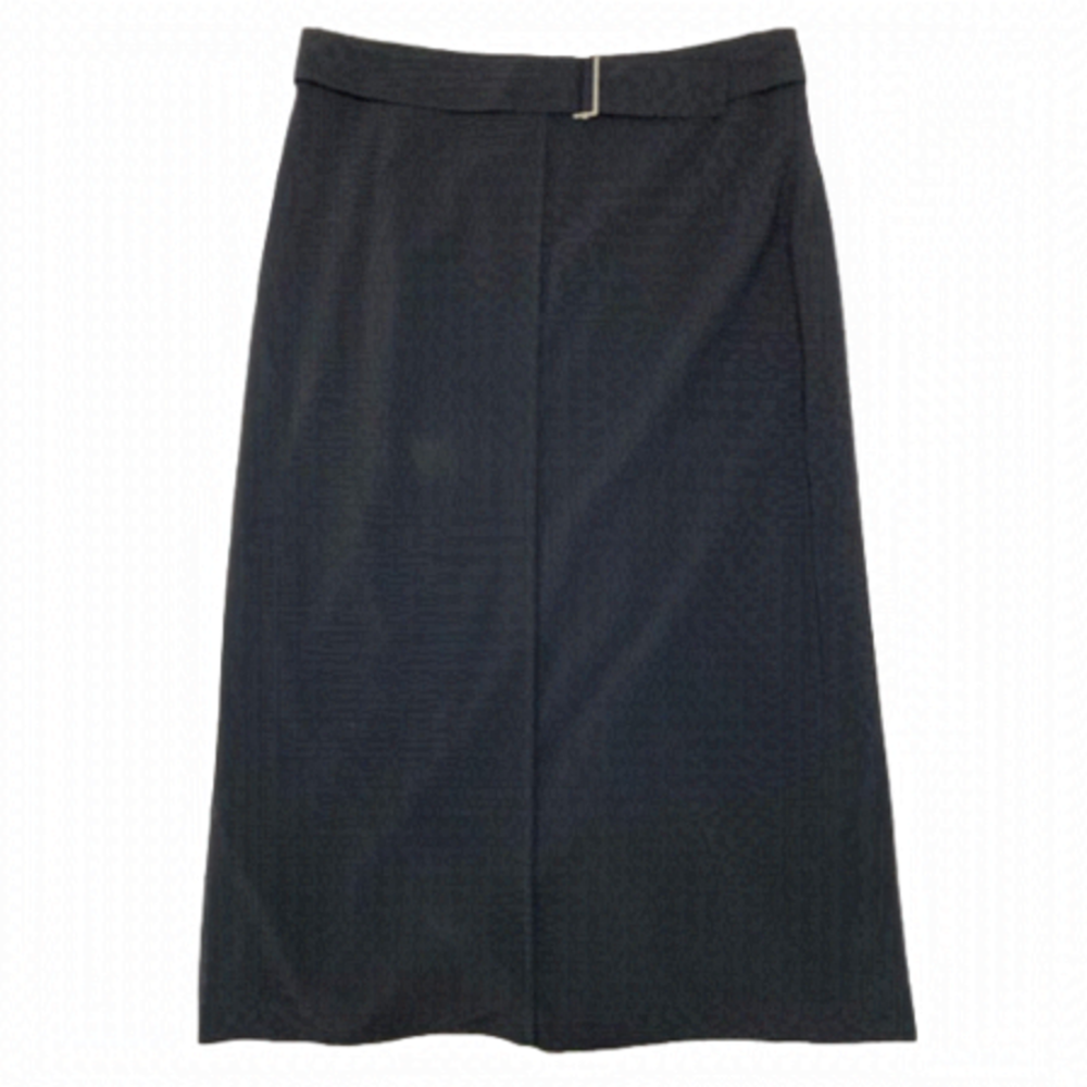 SANDRA ANGELOZZI BLACK WOOL SKIRT - Size 44 - Picture 1 of 5